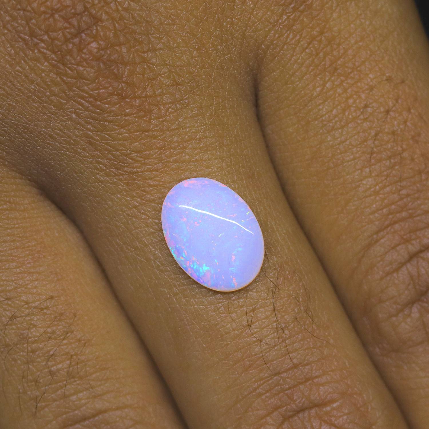 australian opal size on finger 1.95 carat