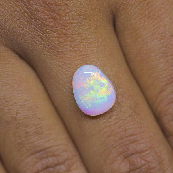 Certified White Australian Fire Opal - 3.25 Carat