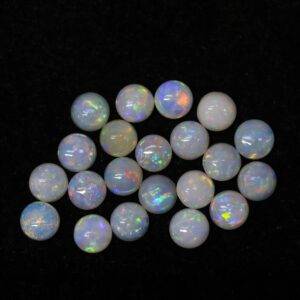 Australian Fire Opal - 4 mm Round Multicolor fire